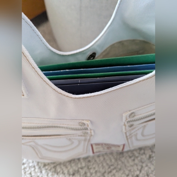 BNWT - True Religion White Tote/Crossbody/Shoulder/Beach/School Bag/Purse - Picture 16 of 16